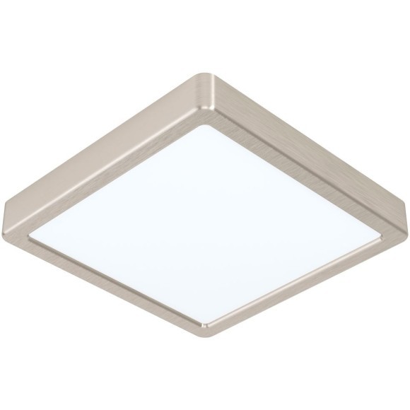 99241 Светодиодный накладной светильник FUEVA 5, 16,5W (LED), 210х210, H28, 1800lm, 3000K, сталь, нике 99241 Светодиодный накладной светильник FUEVA 5, 16,5W (LED), 210х210, H28, 1800lm, 3000K, сталь, нике