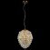Светильник подвесной Crystal Lux CHARME SP4 GOLD/TRANSPARENT