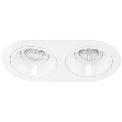 Встраиваемый светильник Lightstar D6560606 Domino под лампы 2xGU5.3 100W Встраиваемый светильник Lightstar D6560606 Domino под лампы 2xGU5.3 100W
