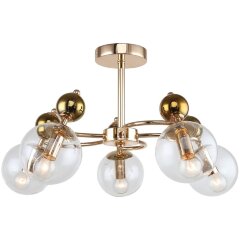 Люстра на штанге Lussole LSP-8726 AMARILLO IP21 под лампы 5xE14 200W Люстра на штанге Lussole LSP-8726 AMARILLO IP21 под лампы 5xE14 200W