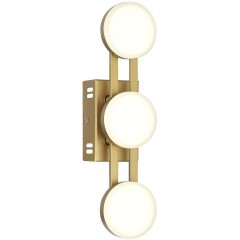 SL6610.201.03 Золотой светодиодный настенный светильник, без выключателя, 6W 4000K 600лм MONRO