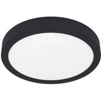900653 Накладной светильник FUEVA 5, 17W (LED), 3000K, IP44, Ø210, сталь, черный / пластик, белый