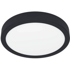 900653 Накладной светильник FUEVA 5, 17W (LED), 3000K, IP44, Ø210, сталь, черный / пластик, белый