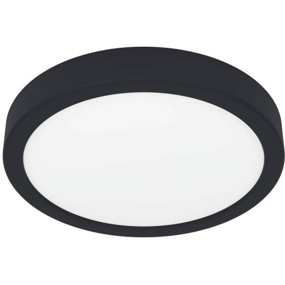 900653 Накладной светильник FUEVA 5, 17W (LED), 3000K, IP44, Ø210, сталь, черный / пластик, белый