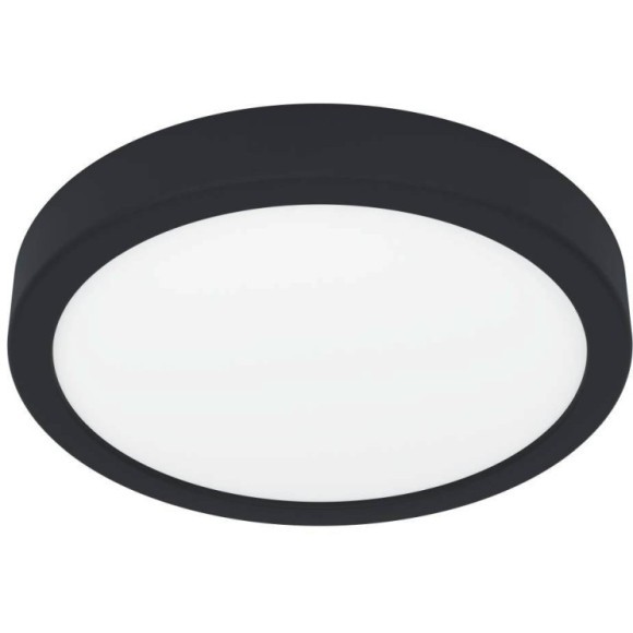 900653 Накладной светильник FUEVA 5, 17W (LED), 3000K, IP44, Ø210, сталь, черный / пластик, белый