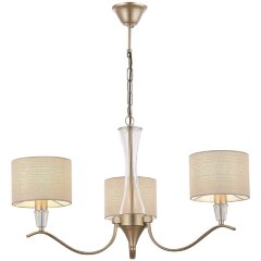SLE1126-203-03 Светильник подвесной Шампань/Бежевый E14 3*40W CASSIA SLE1126-203-03 Светильник подвесной Шампань/Бежевый E14 3*40W CASSIA