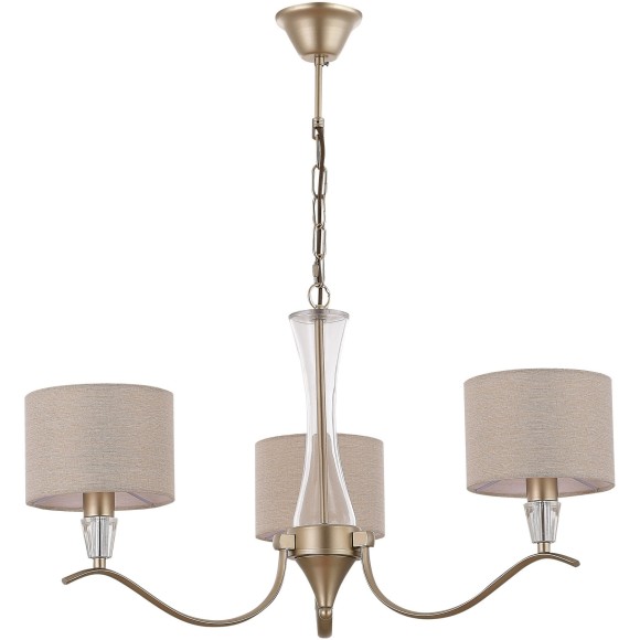 SLE1126-203-03 Светильник подвесной Шампань/Бежевый E14 3*40W CASSIA