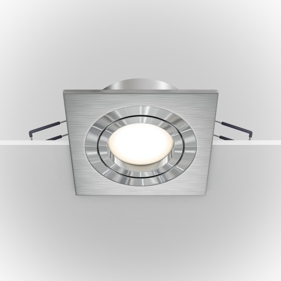 Встраиваемый светильник Maytoni DL024-2-01S Atom под лампу 1xGU10 50W Встраиваемый светильник Maytoni DL024-2-01S Atom под лампу 1xGU10 50W