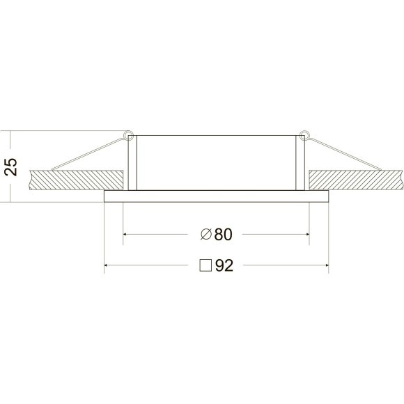 Встраиваемый светильник Maytoni DL024-2-01S Atom под лампу 1xGU10 50W Встраиваемый светильник Maytoni DL024-2-01S Atom под лампу 1xGU10 50W