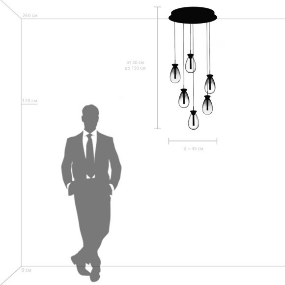 Люстра подвесная Colore Lightstar 805169 Люстра подвесная Colore Lightstar 805169