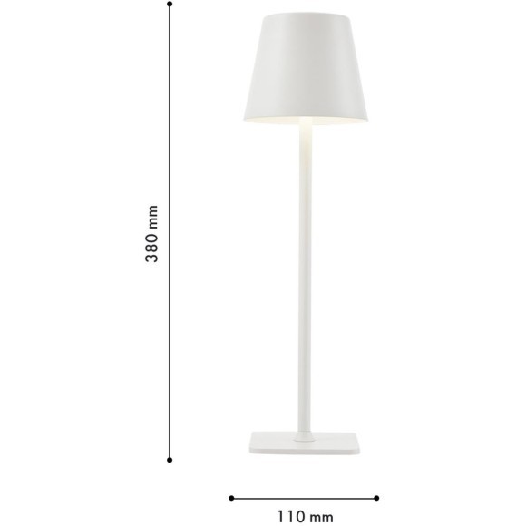 4614-1T, настольный светильник, D110xH380, LEDx3.5W, 265LM, 4000K, included, touch dimmer