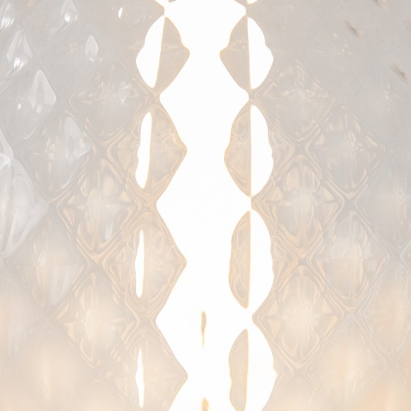 Подвесной светодидоный светильник с рифленым стеклянным плафоном 15Вт 1500лм 3000К Maytoni Bruma MOD397PL-L15CH3K