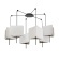 Подвесная люстра Arte Lamp TRIXIE A7084SP-6BK