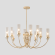 SECRET SP10 GOLD 4050/310 Crystal Lux Золотая люстра со стеклянными плафонами и хрусталём, 10 x E14 до 60 Вт, Ø860 мм, H425 мм, IP20, 220 В