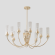 SECRET SP10 GOLD 4050/310 Crystal Lux Золотая люстра со стеклянными плафонами и хрусталём, 10 x E14 до 60 Вт, Ø860 мм, H425 мм, IP20, 220 В