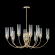 SECRET SP10 GOLD 4050/310 Crystal Lux Золотая люстра со стеклянными плафонами и хрусталём, 10 x E14 до 60 Вт, Ø860 мм, H425 мм, IP20, 220 В