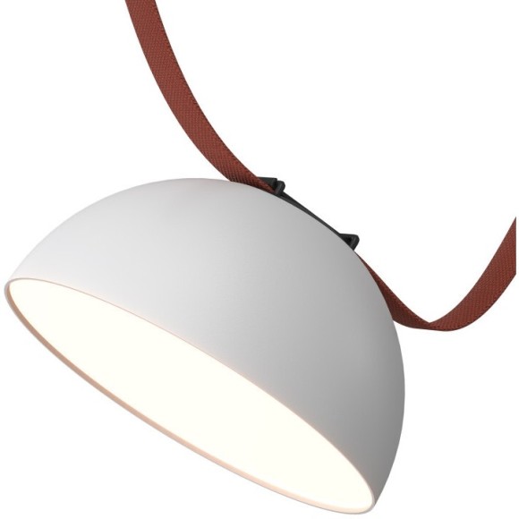 DK5660-WH+BK Cветильник для трека-ремня Belty Smart, серия Flow, со светодиодом, D220*H117мм, 48V DC, 24W, RA90, 120°, 3000-5700K, IP20, белый с черным, алюминий