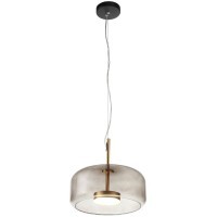 SL1053.243.01 Светильник подвесной ST-Luce Золотистый/Дымчатый LED 1*9W 3000K PALOCHINO