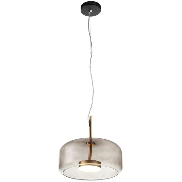 SL1053.243.01 Светильник подвесной ST-Luce Золотистый/Дымчатый LED 1*9W 3000K PALOCHINO