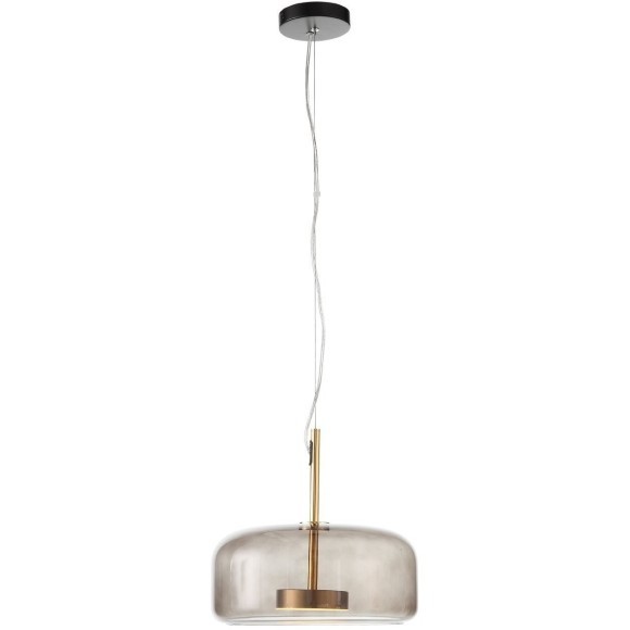 SL1053.243.01 Светильник подвесной ST-Luce Золотистый/Дымчатый LED 1*9W 3000K PALOCHINO