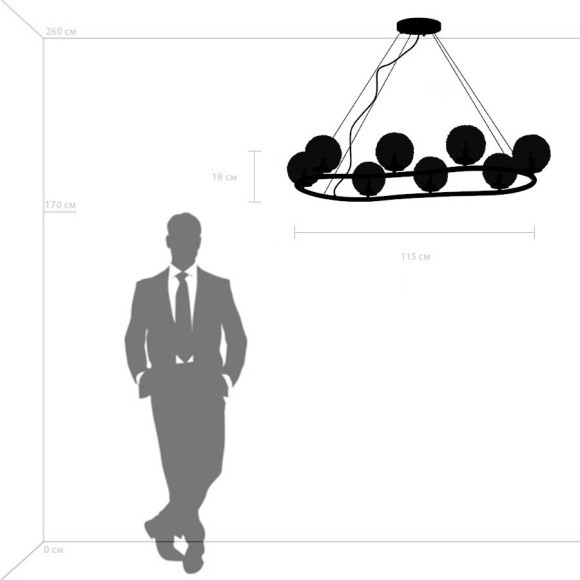 Подвесной светильник кольцом Lightstar 815287 Bari под лампы 8xG9 224W Подвесной светильник кольцом Lightstar 815287 Bari под лампы 8xG9 224W