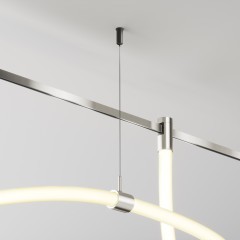 Поддерживающий коннектор с тросовым подвесом Tau для шинопроводов Flarity Maytoni TRA154CSW-1PT Поддерживающий коннектор с тросовым подвесом Tau для шинопроводов Flarity Maytoni TRA154CSW-1PT