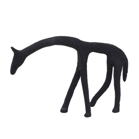 427032 Статуэтка Жираф SUZU, L165, B30, H115, алюминий, черный 427032 Статуэтка Жираф SUZU, L165, B30, H115, алюминий, черный