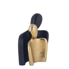 429755 ZADIWIN Декоративная фигурка Пара L145 B35 H175 металл черный золотой