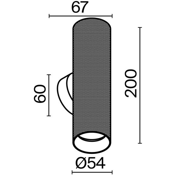 Настенный светильник (бра) Technical C080WL-02-GU10-W