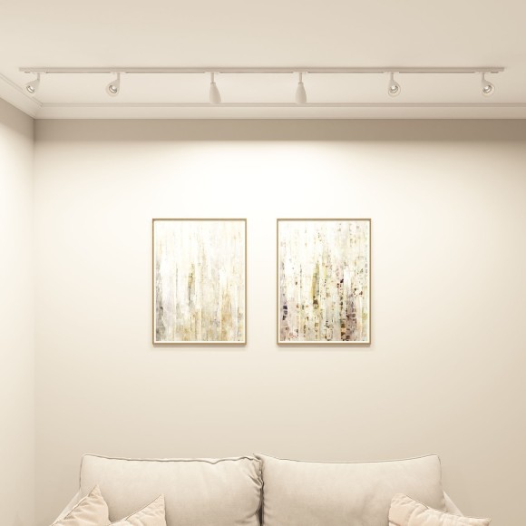 Однофазный двужильный трековый светильник Denkirs DK6050-WH BELL под сменную лампу GU10