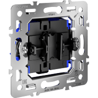 Механизм выключателя с самовозвратом одноклавишного 10А, S70