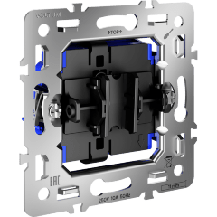 Механизм выключателя с самовозвратом одноклавишного 10А, S70