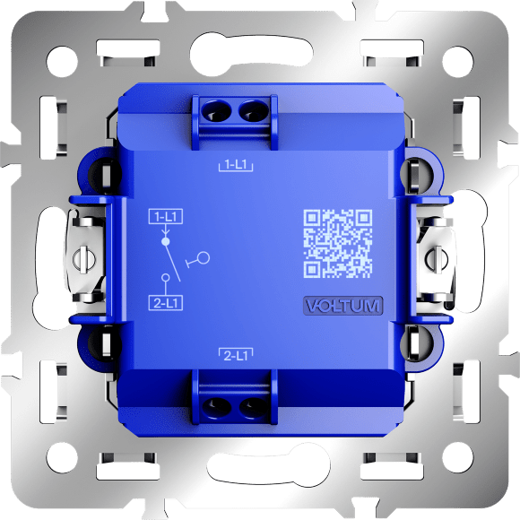 Механизм выключателя с самовозвратом одноклавишного 10А, S70