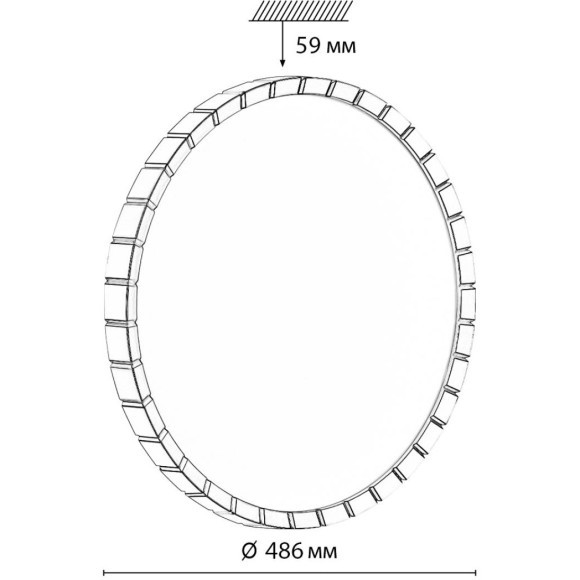 Светильник LED 70Вт 3000-6000К D486 IP43 пульт ДУ Sonex ATABI GOLD 7648/EL Светильник LED 70Вт 3000-6000К D486 IP43 пульт ДУ Sonex ATABI GOLD 7648/EL