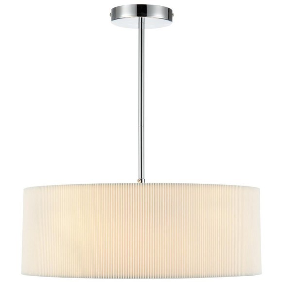 8110/5 MODERNI LN25 хром/белый, металл/текстиль Люстра подвесная E14 5*40W 220V ZIGRISA