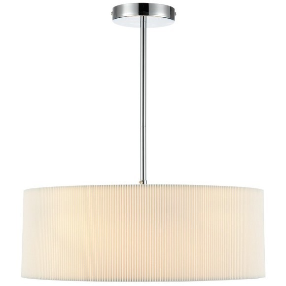 8110/5 MODERNI LN25 хром/белый, металл/текстиль Люстра подвесная E14 5*40W 220V ZIGRISA