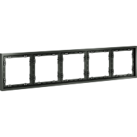 Рамка пластиковая VOLTUM S70 на 5 постов, (титан)