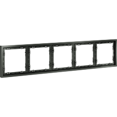 Рамка пластиковая VOLTUM S70 на 5 постов, (титан)