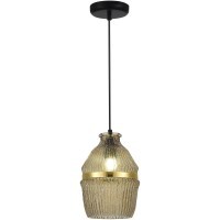 SL1661.403.01 Светильник подвесной ST-Luce Черный/Янтарный E27 1*40W COCOON