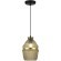 SL1661.403.01 Светильник подвесной ST-Luce Черный/Янтарный E27 1*40W COCOON