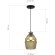 SL1661.403.01 Светильник подвесной ST-Luce Черный/Янтарный E27 1*40W COCOON