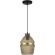 SL1661.403.01 Светильник подвесной ST-Luce Черный/Янтарный E27 1*40W COCOON