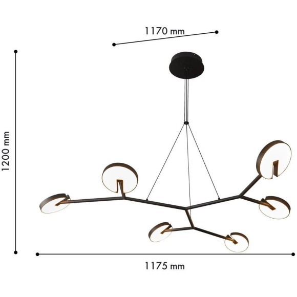 Подвесная люстра Paritet 4401-6P
