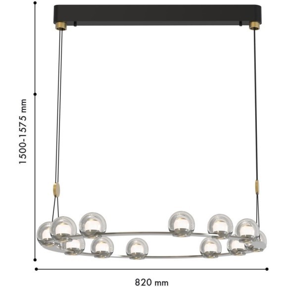 Подвесной светильник Rosio 4291-12P