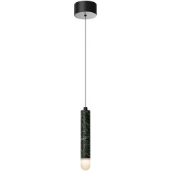 Maytoni Bell MOD534PL-L4B3K Светильник подвесной светодиодный, плафон цилиндр из натурального темно-зеленого мрамора и белым матовым рассеивателем, диаметр 40мм, LED 4Вт 3000K 250Лм CRI90 120° IP20 220V Maytoni Bell MOD534PL-L4B3K Светильник подвесной светодиодный, плафон цилиндр из натурального темно-зеленого мрамора и белым матовым рассеивателем, диаметр 40мм, LED 4Вт 3000K 250Лм CRI90 120° IP20 220V