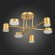 SLE201022-06 Светильник потолочный Золотистый/Золотистый LED 6*7W 4000K NOBEL