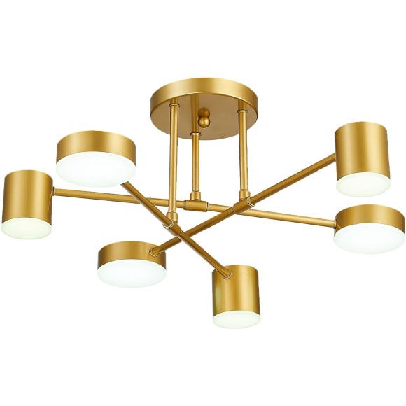 SLE201022-06 Светильник потолочный Золотистый/Золотистый LED 6*7W 4000K NOBEL