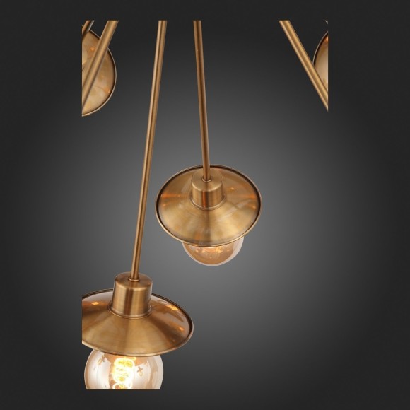 SL1111.303.30 Светильник подвесной ST-Luce Латунь E27 30*40W GUIDO SL1111.303.30 Светильник подвесной ST-Luce Латунь E27 30*40W GUIDO