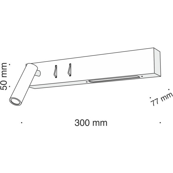 Бра светодиодное с выключателем Comodo C031WL-L8B3K