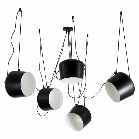 SLE120643-05 Светильник подвесной Черный/Черный E27 5*40W TRIESTE SLE120643-05 Светильник подвесной Черный/Черный E27 5*40W TRIESTE